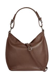 Шопер, натуральная кожа, сделано в Италии Samantha Look, коричневый