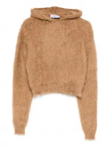 Свитер с подолом в рубчик Giuseppe Di Morabito, коричневый