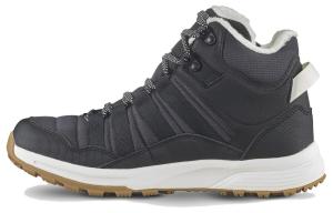 Кроссовки женские SH500 для походов, темно-серые, средней высоты Decathlon