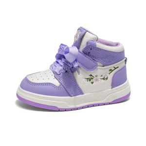Износостойкие высокие детские кроссовки для скейтбординга TONYBEAR, фиолетовый