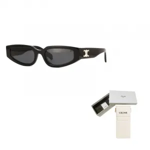 CELINE Прямоугольные солнцезащитные очки, Black