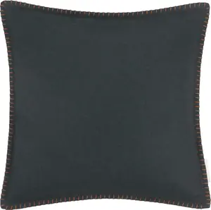 TOM TAILOR HOME декоративная подушка "Войлок", с окантовкой контрастного цвета, чехол без наполнителя, 1 шт 40х40 см, темно-зеленый/зеленый