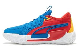 Футболка Court Rider 1.0 'Chaos Superman 85th' PUMA, синяя красная желтая
