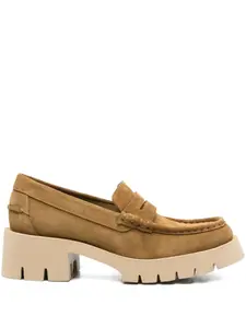 Туфли на каблуке с пенни-стрэпом Pedro Garcia, нейтральный