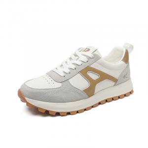 ZAMST Низкие повседневные мужские туфли бело-коричневые, цвет White Brown