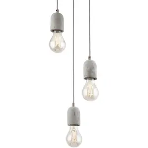 Подвесной светильник SILVARES E27, подвесная лампа Eglo, серый