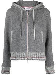 Флисовый кардиган на молнии Thom Browne, серый