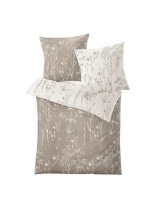 Сатиновое постельное белье Savannah в цвете тауп Kleine Wolke, 135 x 200 + 80 x 80 см