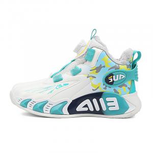Детские баскетбольные кроссовки Kids IMAU, A8335 Aqua[Fleece-Lined]