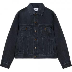 LOEWE Джинсовая куртка Anagram, Black