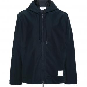 THOM BROWNE Худи на шнурке, Marine Blue