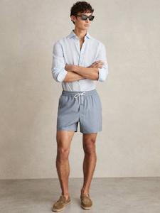 Плавательные шорты с геометрическим принтом tito на шнурке Reiss, цвет Airforce Blue