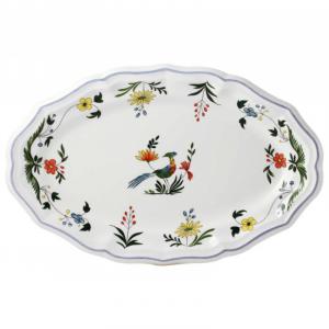 Gien Oiseaux Paradis Тарелка овальная 41 x 26,2 см Gien Fayencerie, красочный