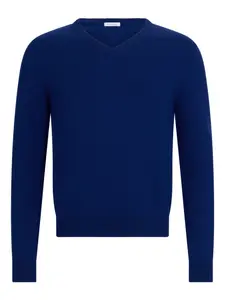 Свитер с V-образным вырезом Malo, синий