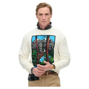 Толстовка Superdry Travel Postcard Graphic, белый