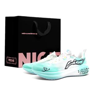 Li-Ning Wuyue амортизирующие нескользящие дышащие низкие кроссовки для бега мужские, зеленый