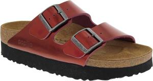 Женские веганские сандалии Birkenstock Arizona на платформе, металлик