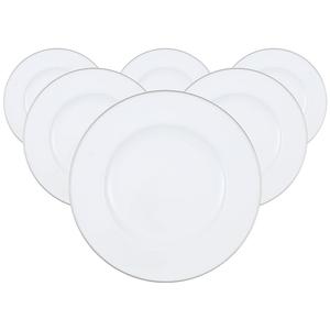 Набор тарелок Villeroy & Boch Anmut Platinum, 6 предметов, 27,7 см, белый