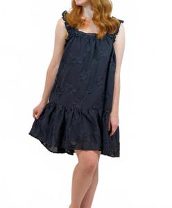 Ханна цветочное мини-платье в черном Entro