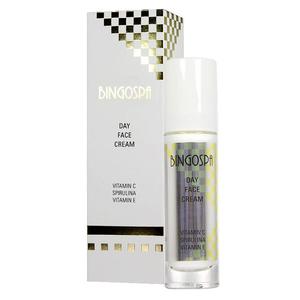 Дневной крем для лица с витамином С, спирулиной и витамином Е, 50 г Bingospa
