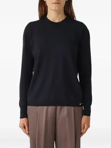 Свитер из вирджинской шерсти Herno, синий