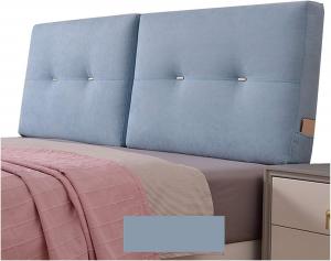 Подушка-подголовник LIANGJUN для кровати без изголовья, большая, с наполнителем из губки, съемный моющийся чехол, индивидуальный размер (Цвет: синий, Размер: 185x60x10 см) CHIAPERINI, Blue