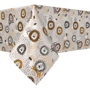 Прямоугольная скатерть, 100 % полиэстер, 60x84 дюйма, Doodle Lions.