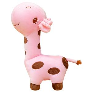 Плюшевая игрушка жираф, олень с цветами сливы Mocha duck, розовый