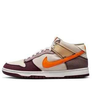 Кроссовки dunk mid 'coconut milk plum orange' Nike, мультиколор