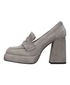 Замшевые лоферы Bibi Lou, серый