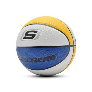 Skechers Баскетбольный мяч PU желтый, синий и белый с цветовыми блоками размер 7 уличный унисекс