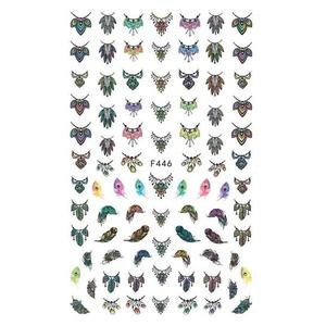 Тонкие самоклеящиеся наклейки для ногтей — F446 Molly Lac