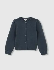 Детская куртка с буфами на рукавах Gocco, темно-зеленый