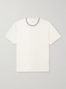 Футболка в полоску из органического и переработанного хлопкового джерси MR P., нейтральный