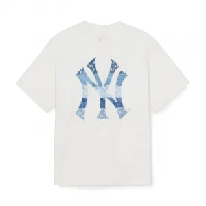 Футболка Unisex MONOGRAM SS26 MLB, new york yankees/cream