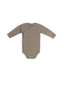 Sämann Детский боди-шарф из 100% органического хлопка, с длинными рукавами, в рубчик, цвет Simply Taupe