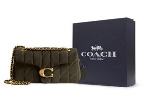 COACH Сумка кроссбоди Tabby Split Cow Leather, средняя, женская, оливково-зеленая
