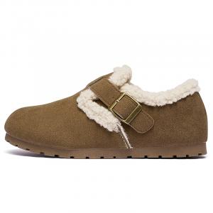 Скользоустойчивые утепленные и износостойкие женские полусапожки для снега AAA SINCE 1955, antelope коричневый