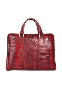 Деловая сумка из натуральной кожи, производство Италия Samantha Look, красный