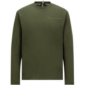 Moncler Футболка мужская оливково-зеленая