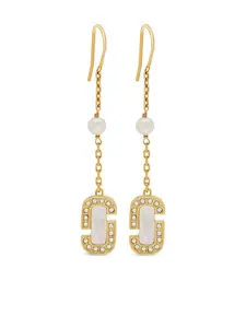 Серьги-подвески The Mother Of Pearl J Marc Luxe Marc Jacobs, золотистый