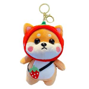 Плюшевый брелок в виде кролика, очаровательная плюшевая кукла щенка собаки породы сиба-ину, высота 13 см Handsome