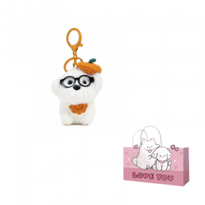 Belle Glass Little Puppy Dolls Plush Pendant, Christmas Box высотой 12 см X3COMMUNE, beret sunglasses dog белый желтый hat