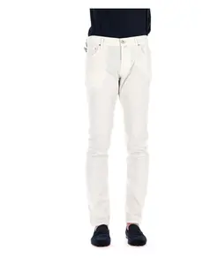 Джинсы Nick Fit из кремового хлопка Jacob Cohã«N, бежевый