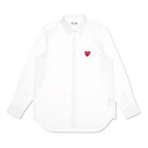 Рубашка (WMNS) COMME des GARCONS PLAY Shirt Red Emblem 'White'