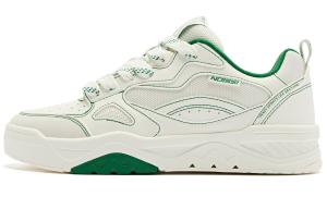 Кроссовки QIAODAN Sea Salt 1.0 Skateboarding Shoes Women's Low-top White/Green, зеленый