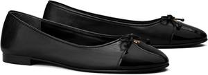 Балетки Cap-Toe Ballet Tory Burch, цвет Perfect Black/Perfect Black
