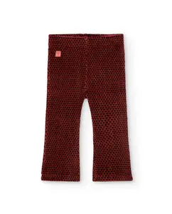 Широкие вельветовые брюки для девочки с микроузором Boboli, оранжевый