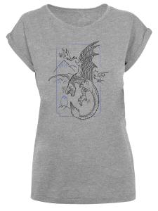 Футболка F4NT4STIC Shirt Harry Potter Dragon, пятнистый серый