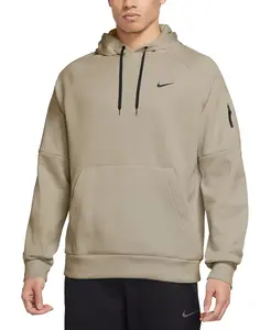 Мужская толстовка с длинным рукавом Therma-FIT с логотипом Nike, загар/бежевый